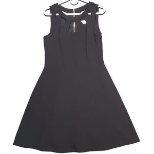 Eliza J Cut Out Fit and Flare‎ Dress Black Size 12
